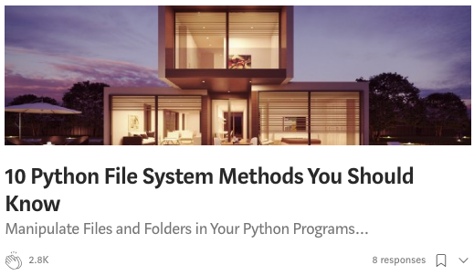 Python File System Methods